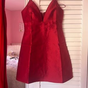 Red dress from lulus